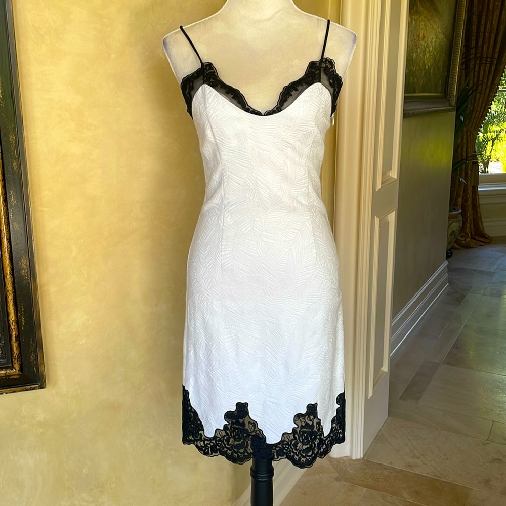 Bebe Black & White mini dress